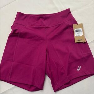Asics Pink Athletic Compression Shorts
